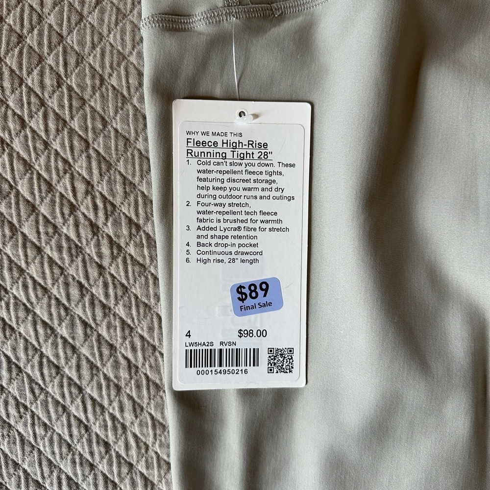 Fleece High-Rise Running Tights